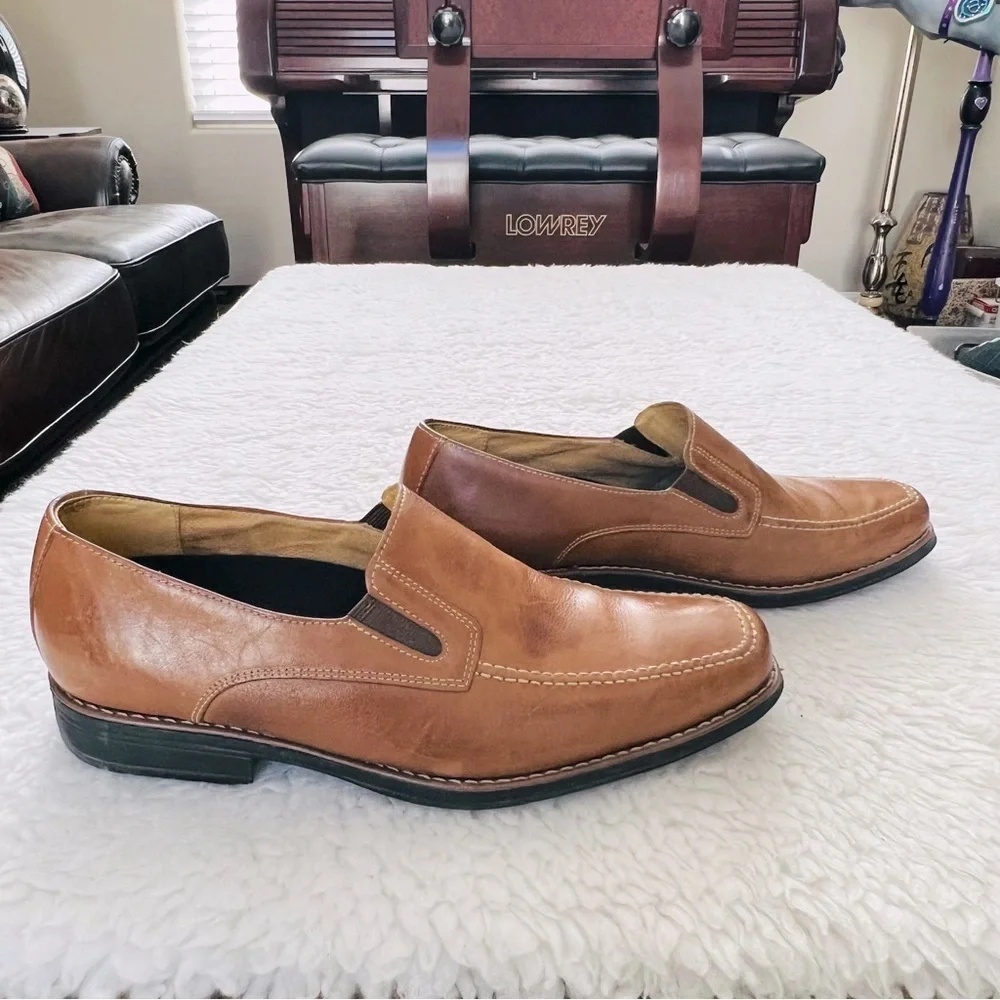 Dr Scholls brown Leather Slip On/Loafers Shoes Size 9.5 D